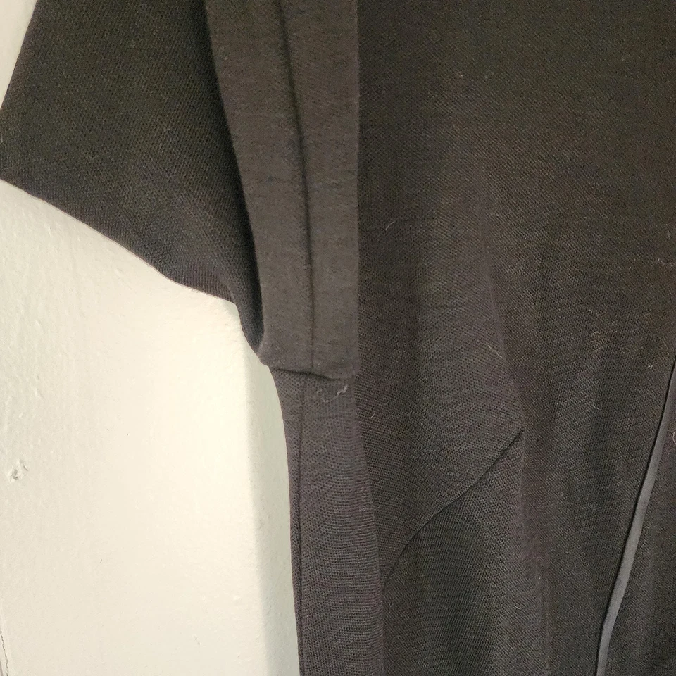 Vestido de Lana Negro Vintage Años 60 S Gótico Mod Oficina Clásico Funeral Manga Larga Foto 4 de 4