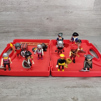 PLAYMOBIL Dragon Knights Figures Medieval Weapons Shields 90s & Case Quick Ship