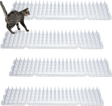 12 Pieces Cat Deterrent Mat Cat Repellent Mat with Spikes Keep Dogs off Counter