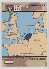 1991 Pro Set Desert Storm Geography Netherlands #38 11pj