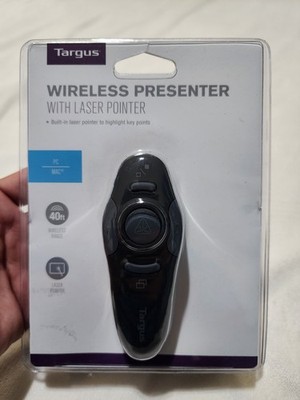 Targus Wireless USB Presenter Laser Pointer AMP16B Highlight Key PC MAC 2.4GHz