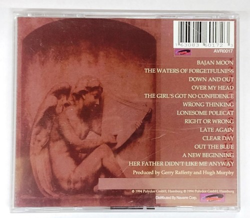 Over My Head by Gerry Rafferty (CD, Apr-1995, Avalanche) Germany Import UNPLAYED - Foto 2 di 3