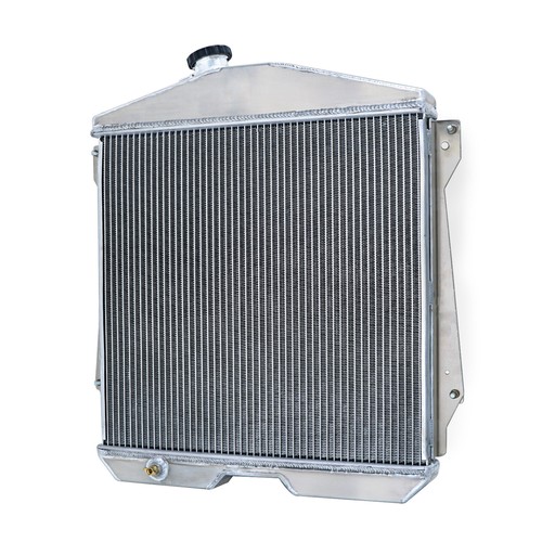 4 Row Aluminum Radiator Shroud Fan For 1943 48 Chevy Car Sedan Coupe 3.5L 3.8L - Foto 6 di 12