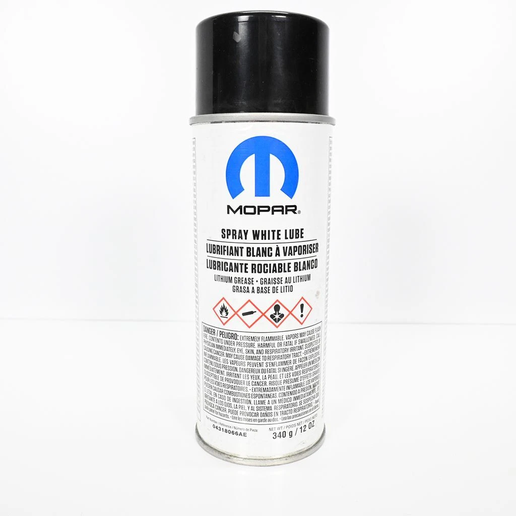Genuine OEM MOPAR Spray White Lube Lithium Grease Lubricant 12oz  