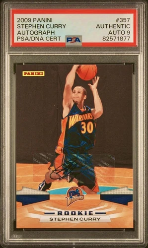 2009 Panini Inscriptions Stephen Steph Curry Rookie RC Auto PSA Auto 9 POP 5
