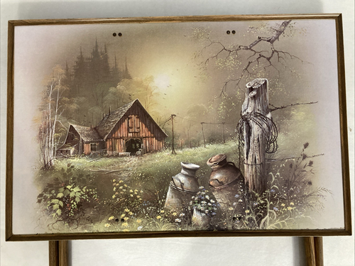 Vintage Andres Orpinas klappbare TV-Tabletts 4er Set mit Rollständer MCM Scheune Bauernhof - Bild 8 von 15