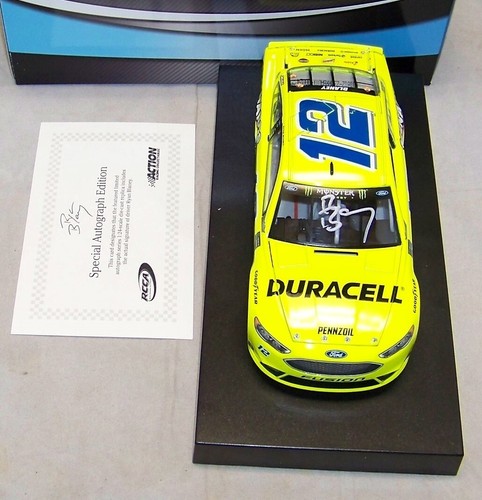 1:24 ACTION 2018 #12 MENARDS DARLINGTON RYAN BLANEY AUTOGRAPHED 1/168 DIN #24