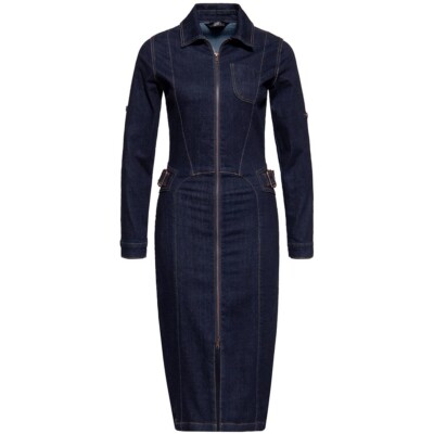 Queen Kerosin Bleistiftkleid - Workwear Jeans Punk