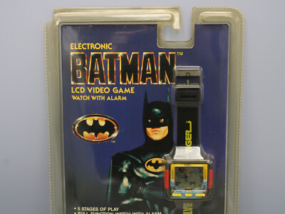 Tiger Electronic 1990 Batman LCD Wrist Watch Game with Alarm