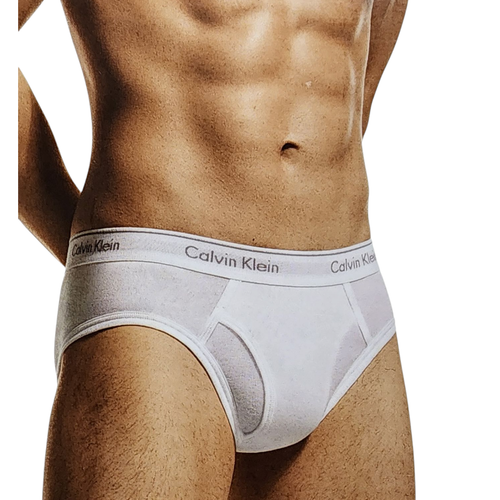 Calvin Klein Men's Hip Brief 4-Pack Boxer Slip Underwear White Sz XL NB4004-100 - Picture 6 of 7