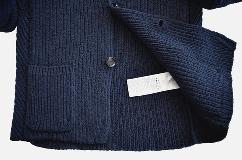$1750 New BRIONI Navy 100% COTTON Rib Men's Cardigan 2-Button Jacket IT-50/M - Picture 17 of 22