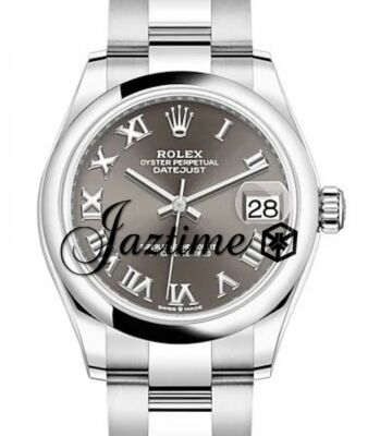 Rolex Datejust 31 Stainless Steel Dark Grey Roman Oyster 278240 BRAND NEW