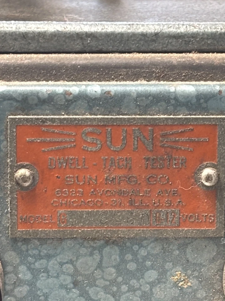ВИНТАЖ 1950-х SUN MODEL G G3260 HIV — ТАХОМЕТР — 6/12 ВОЛЬТ ОРИГИНАЛ - Изображение 3 из 4