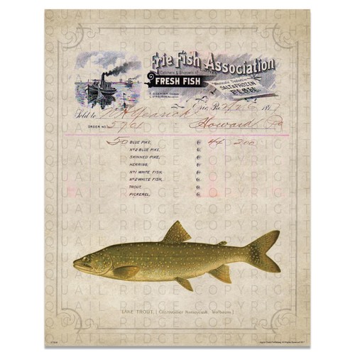 Fish Market Poster Art Print Trout Fishing Restaurant Kitchen Artwork Decor Gift - Picture 2 of 8