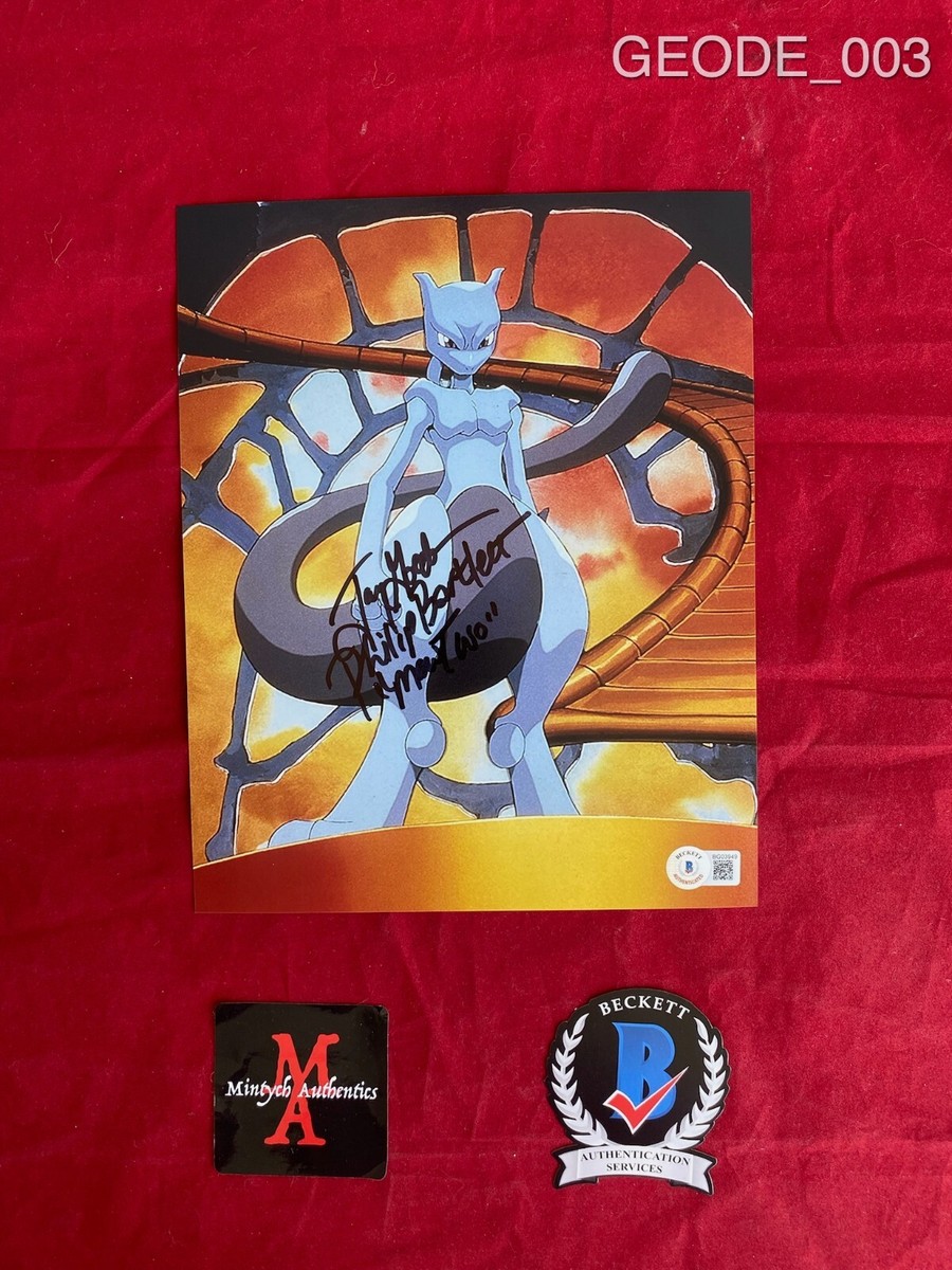 JAY GOEDE AUTOGRAPHED SIGNED 8x10 PHOTO! POKEMON! MEWTWO! BECKETT COA!