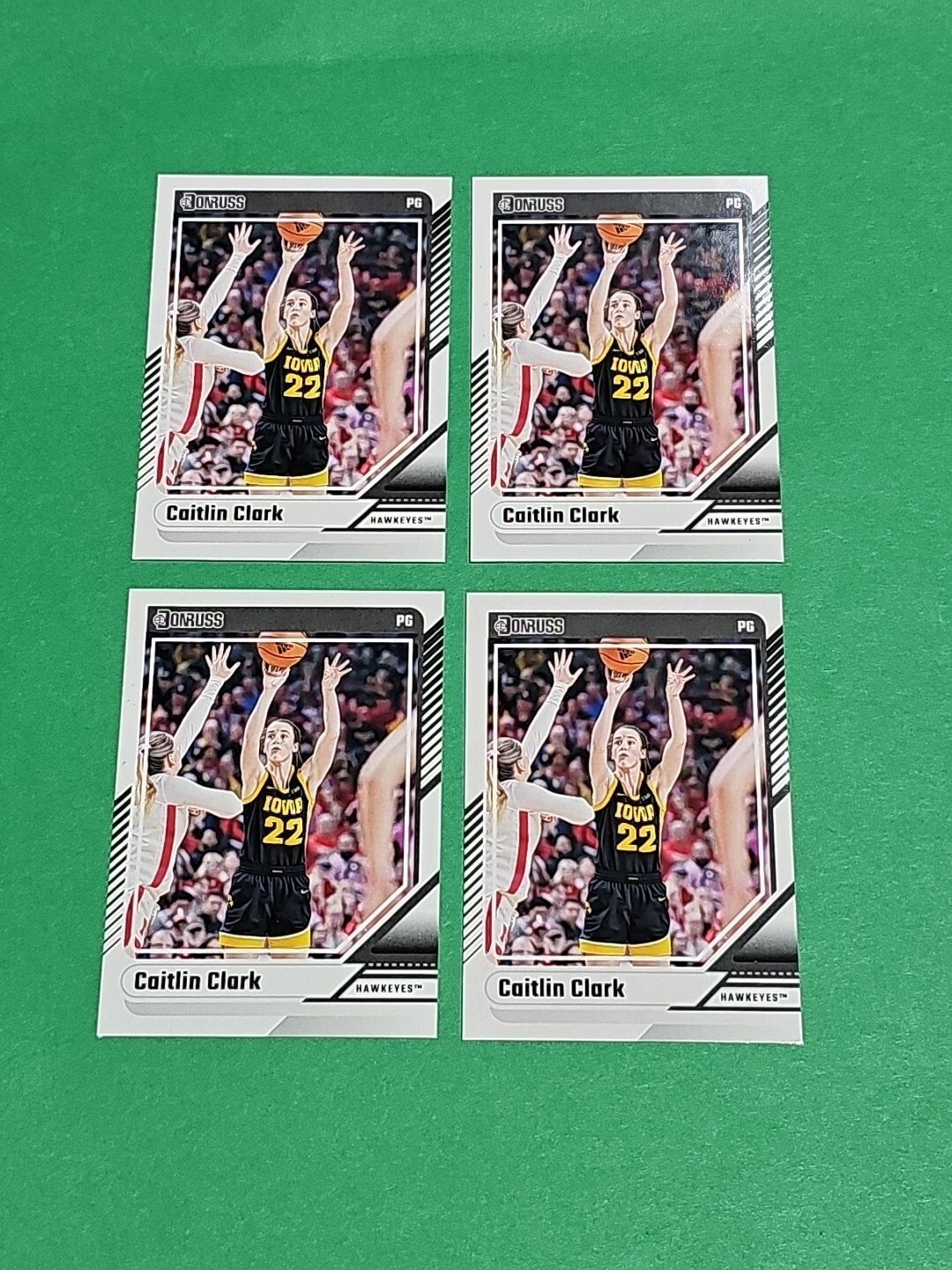 💎 Lot Of 4 Caitlin Clark Rookie 2024 Panini Donruss Iowa Hawkeyes Cards # 9