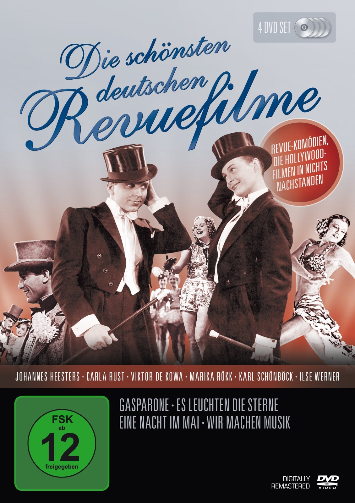 Die schönsten deutschen Revuefilme [4 DVDs] (DVD) Heesters Johannes Werner Ilse