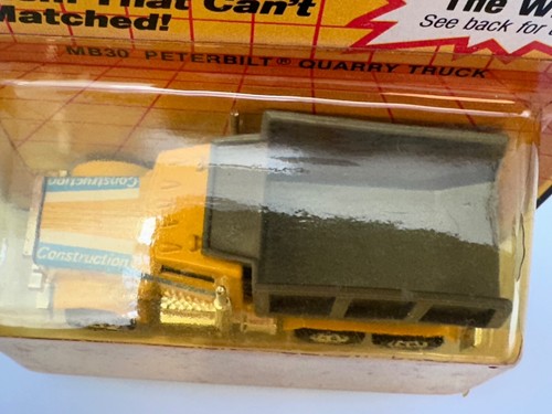 Matchbox #MB30 Peterbilt Quarry Dump Truck, Yellow, 1:64, NIB - Picture 9 of 11