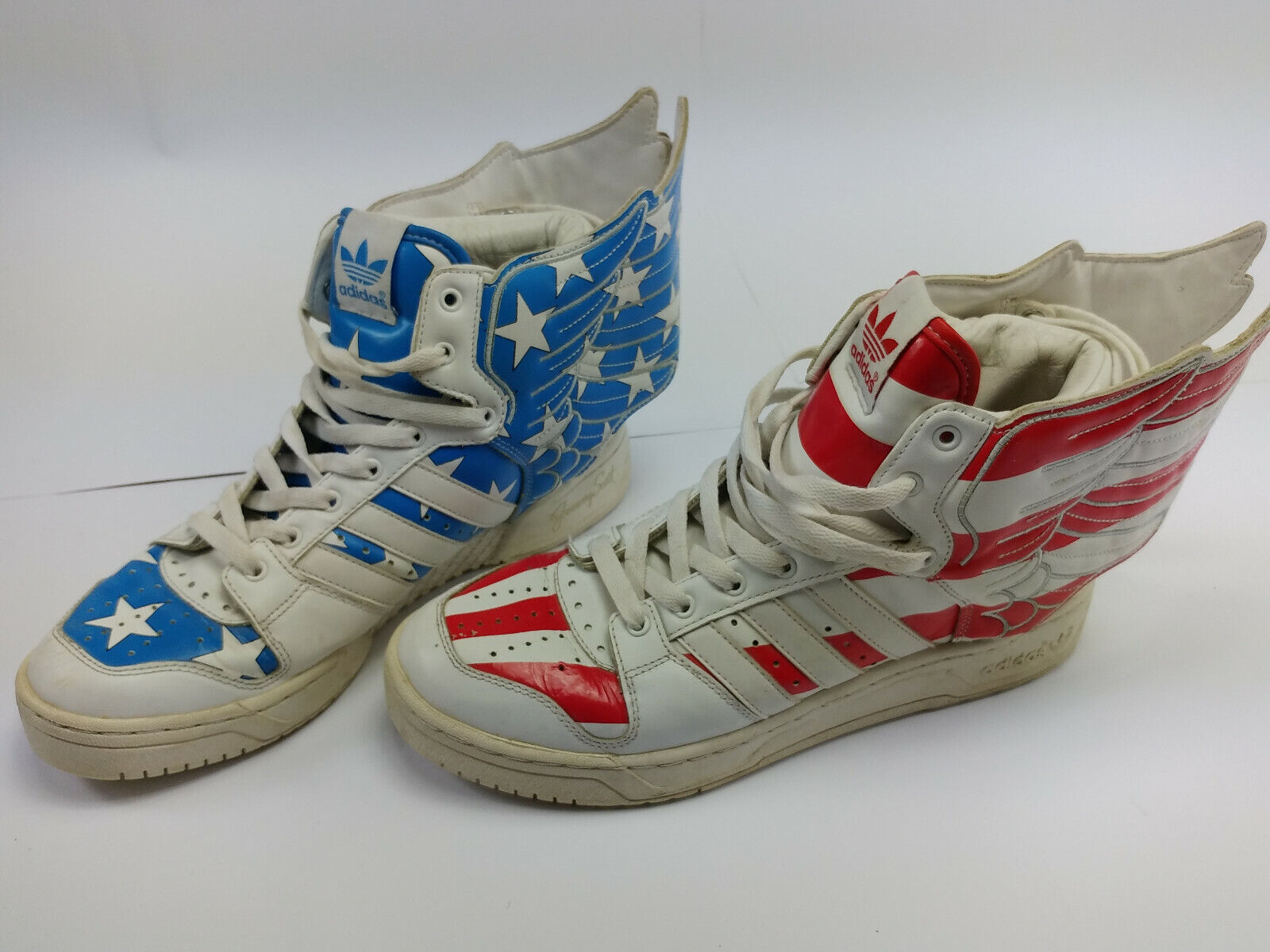 Maldito sentar refugiados Adidas Jeremy Scott Wings 2.0 US FLAG Stars and Stripes sneakers JS shoes  V24619 | eBay