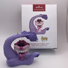 2024 Hallmark Ornament CHESHIRE CAT FUNKO POP - Disney Alice in Wonderland
