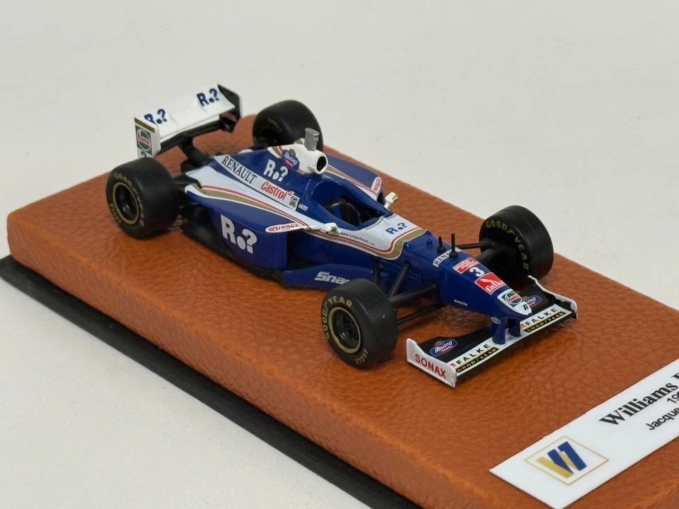 1/43 Williams FW19 de 1997 temporada F1 Jacque Villeneuve base de cuero JPN215 Foto 4 de 4