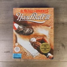 1992 Accolade Hard Ball III IBM big box game w/ manual / original box