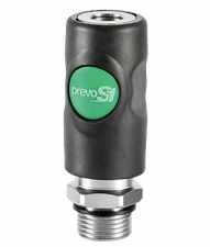 PREVOST ERC HIGH FLOW PUSH-BUTTON COUPLER, 3/8" BODY, INDUSTRIAL, 3/8" MNPT