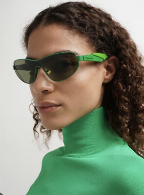 サングラス BOTTEGA VENETA Woman Sunglasses Green BV1325S 004 Bottega Veneta Green Metal Sunglasses| NEW WITH BOX NEVER