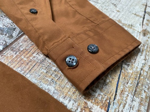 Tiger of Sweden Men's Two Ply Brown Slim Long Sleeve Shirts Size 38 - Picture 4 of 6