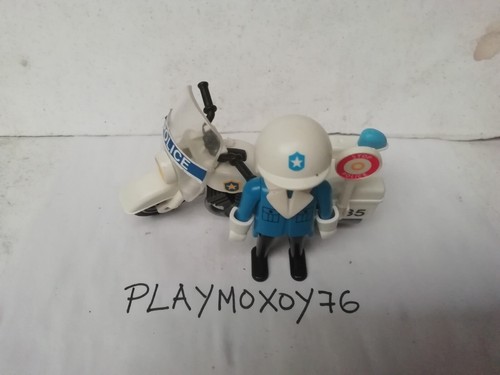 PLAYMOBIL. TIENDA PLAYMOXOY76. POLOCIA MOTORISTA CON SU MOTO REF. 3564. - Picture 4 of 4