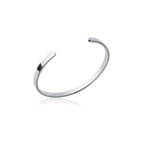 Treasure Bay Bracciale Rigido Donna Argento 925 - Larghezza 10 Mm, Regolabile 16-20 Cm - Gioiello Elegante - 3