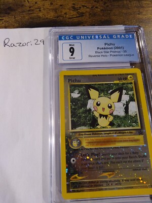 1 Of A Kind Pokémon ERROR Pichu Wizards Black Star Promos 35 Holo