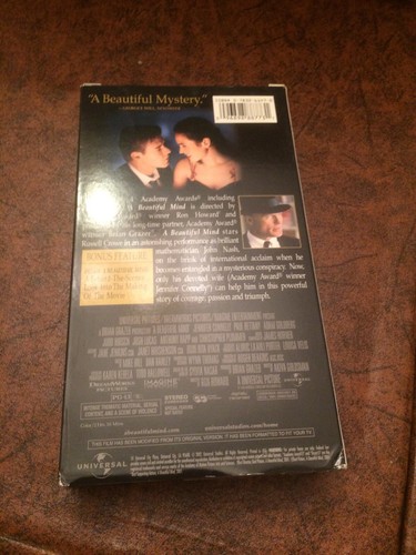 A Beautiful Mind - Russell Crowe (VHS) - Picture 3 of 9