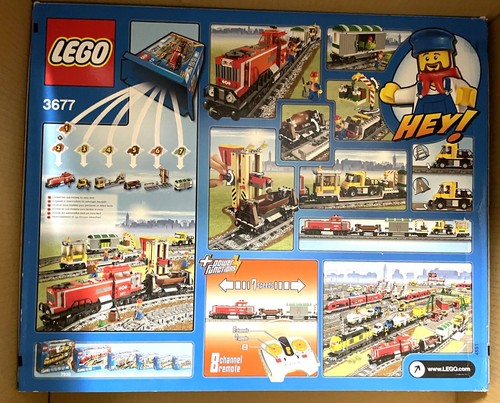 LEGO 3677 CITY: Juego Tren de Carga Rojo, Raro, Edad: 6-12, 831 Piezas, Nueva Caja Sellada - Imagen 2 de 3