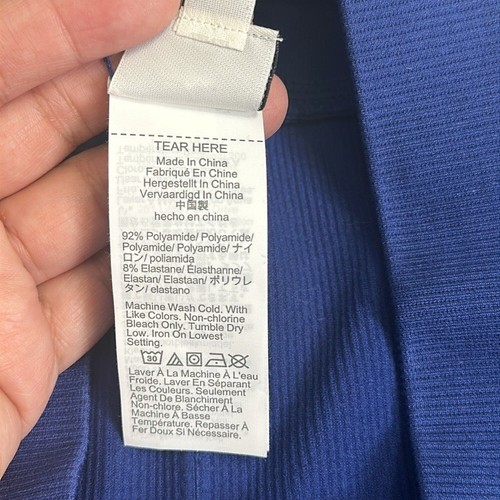 J. Crew Active Damengröße Large marineblau gerippte Leggings zum Überziehen neu mit Etikett sportlich - Bild 7 von 10