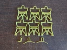 Vintage Hasbro GI Joe  Adventure Team Headquarters Parts 6 Storage Rack Lot