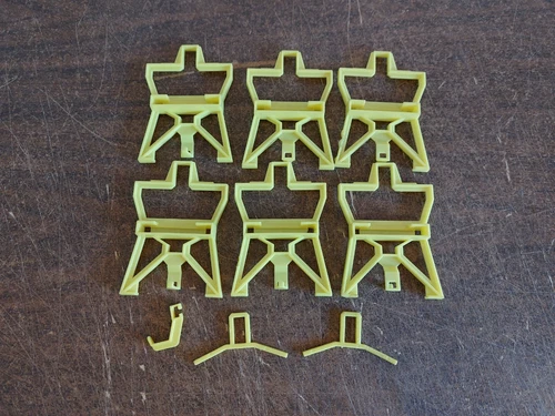 Vintage Hasbro GI Joe  Adventure Team Headquarters Parts 6 Storage Rack Lot