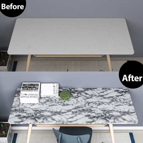 10ft-32ft Vinyl Marble Wallpaper Self Adhesive Kitchen Counter Top Cabinet Wrap - Picture 138 of 145