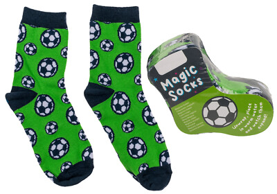 Magische Socken Fußball, 1 Paar Kindersocken Gr. 22-34 - Wichtelgeschenk, Advent