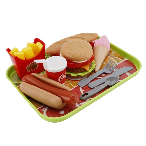 Hamburger Eis Spielen Lebensmittel Pretend Küche Kinder Spielzeug Set Für Kind - Picture 9 of 11