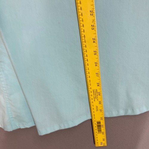 VTG Blue Skirt Button Fly Fold Over Waist Size 3/4 26" Waist High Rise 80s 90s - Picture 5 of 12