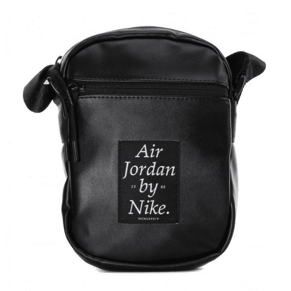 Bolso Jordan negro bandolera Nike 9A0225-023 Unisex viaje urbano cremallera