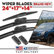 24"&17"&14" For 2010-2023 Subaru Forester All season Wiper Blades Set(U/J Hook)