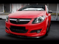Schwarze CUP Spoilerlippe Frontspoiler Spoiler Diffusor Ansatz Opel Corsa D OPC