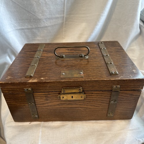 Antique Poker Chip Set Pressed Paper/ Plastic Chips Wooden Caddy & Wood Box - 第 1/19 張圖片