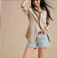 Banana Republic High-rise Girlfriend Denim 4" Shorts, Women's 25/0 NWT