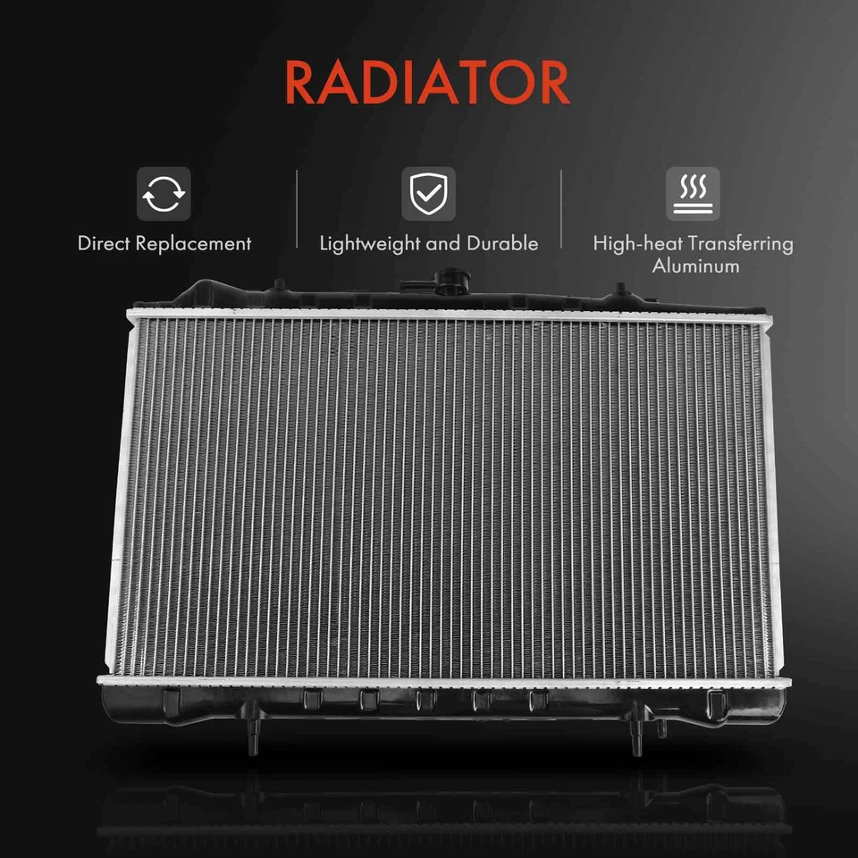 Radiador com refrigerador de óleo Trans para Nissan 240SX 1989-1994 L4 2.4L automático Trans. - Imagem 2 de 4