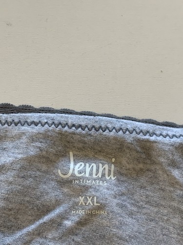 Lot of 3 Jenni Sz XXL Cotton Satin Trim Ribbed Bikini Brief Panties Underwear - Picture 3 of 7