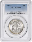 1952-S Franklin Half Dollar MS65 PCGS