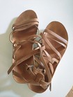 EUC OLUKAI Women's Poiu Gladiator Handcrafted Leather Sandal Size 10 EU 40  — photo 2